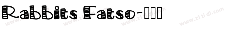 Rabbits Fatso字体转换